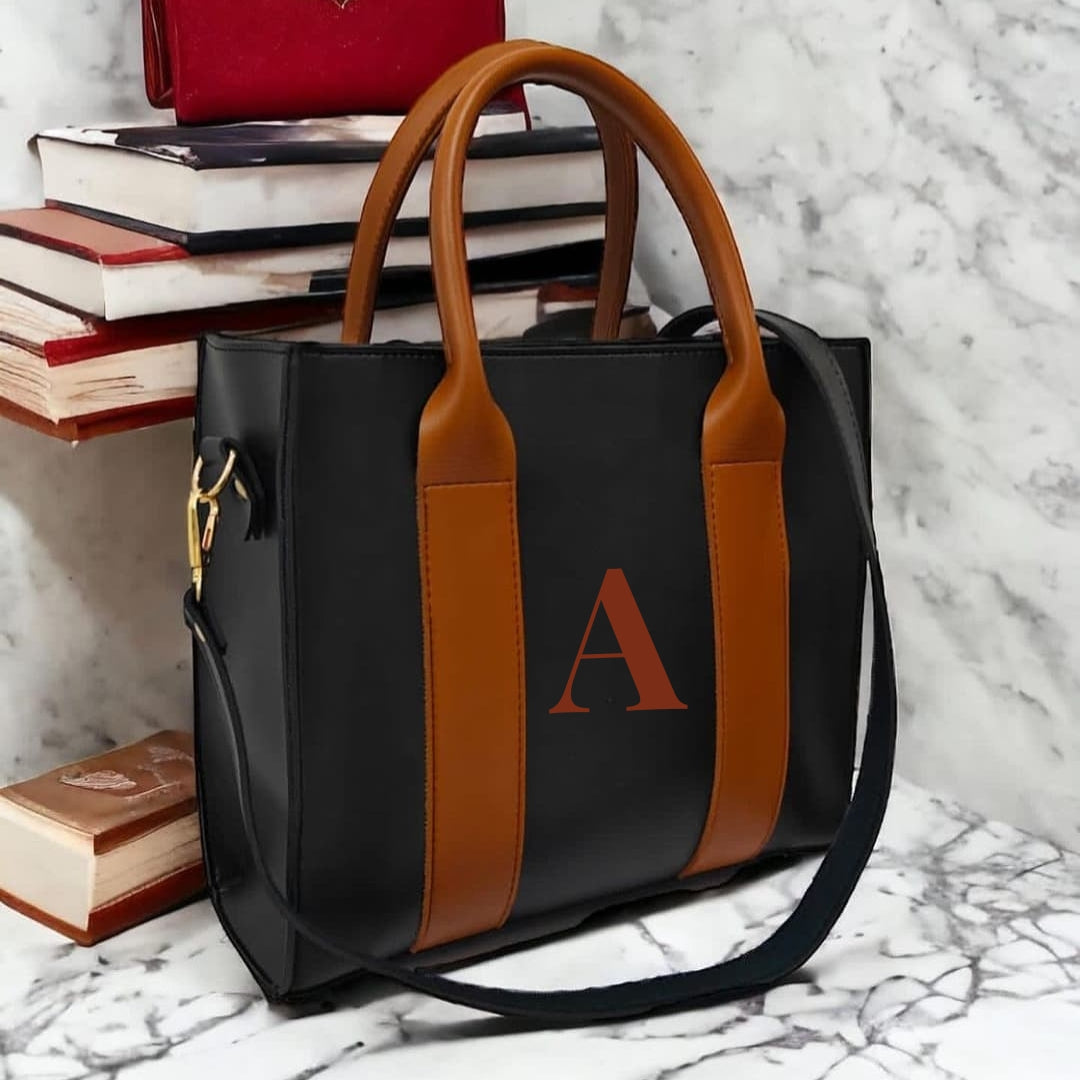 Customised Medium Synthetic Leather Handbag For Women by Nivel