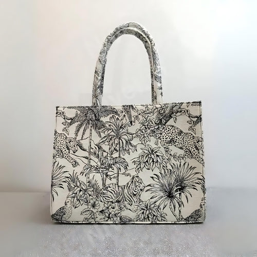 Nivel White Jungle Tote