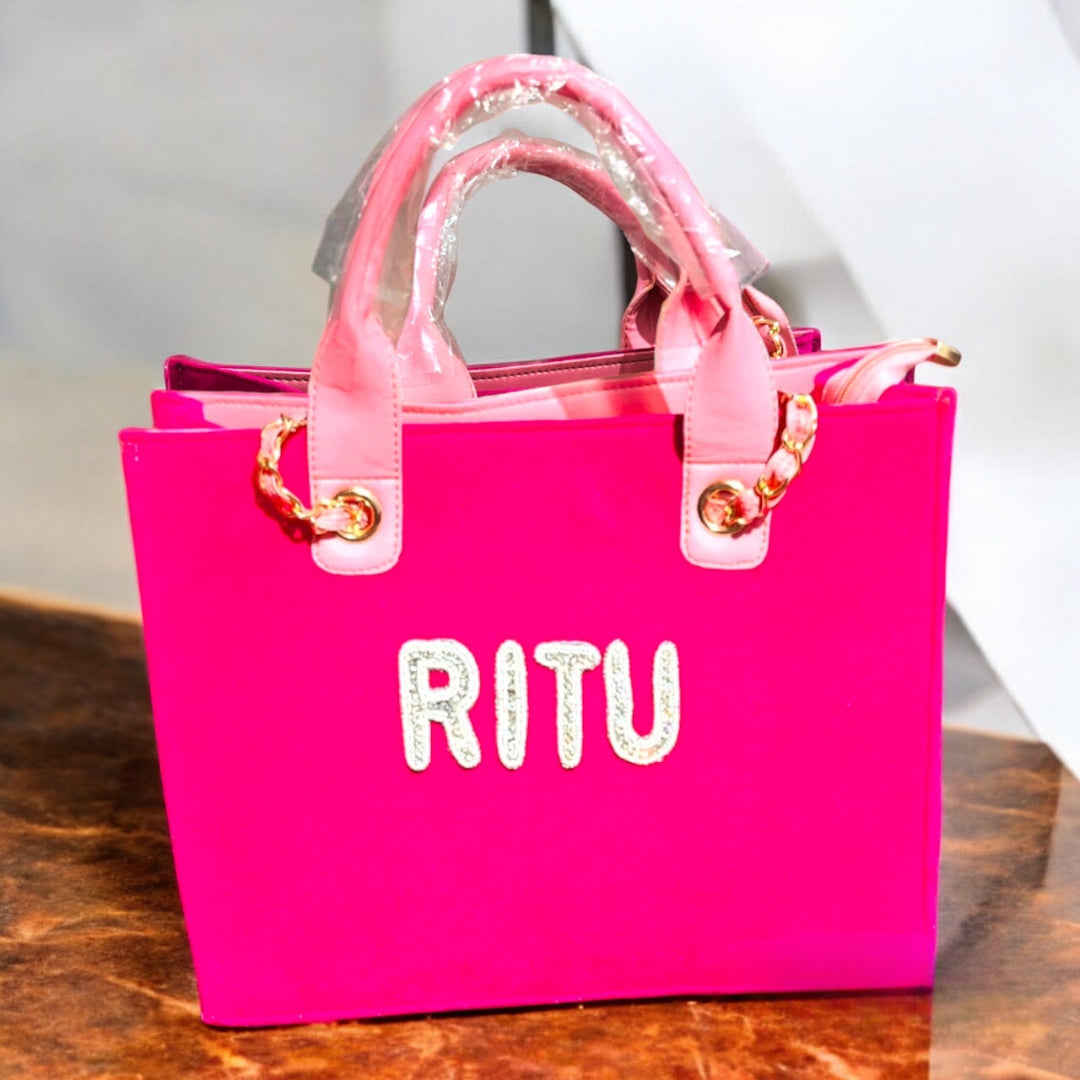 Nivel Premium Canvas Hot Pink Tote Bag Customise