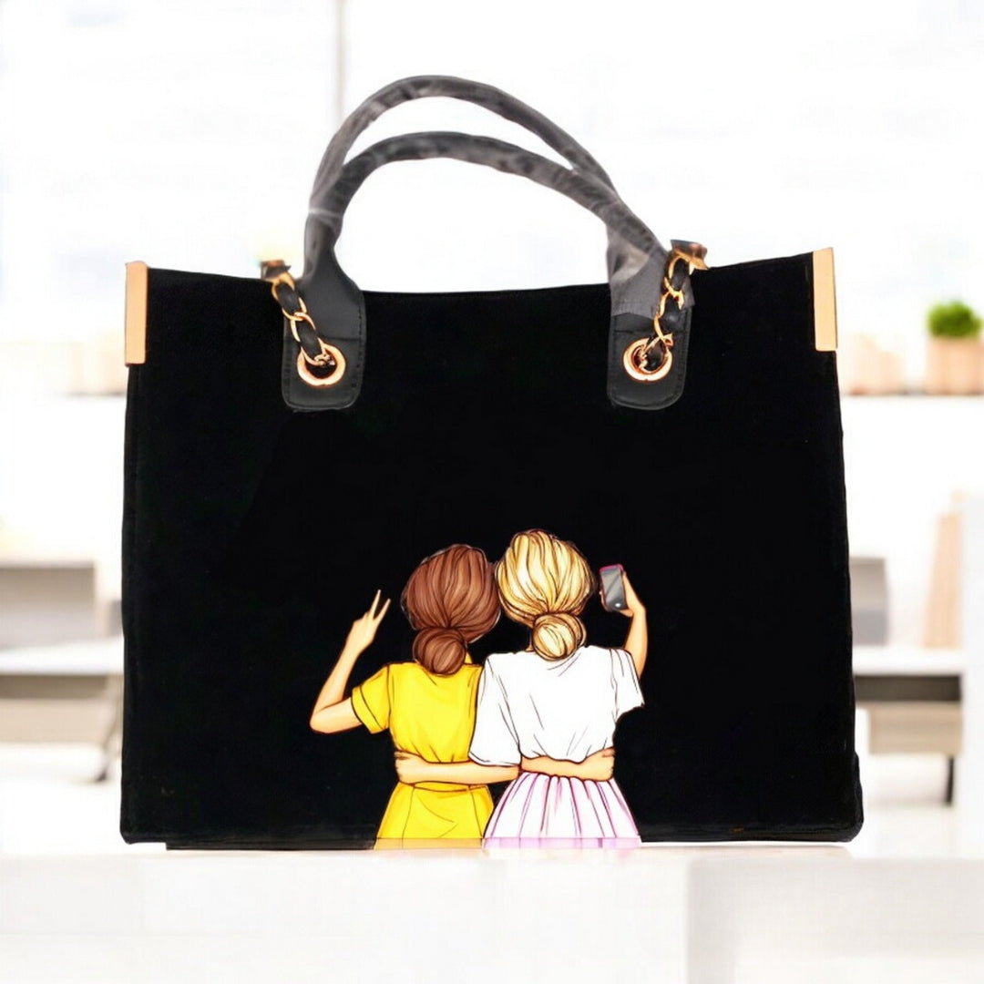 Nivel Customized Name and Patch Tote Bag for Women
