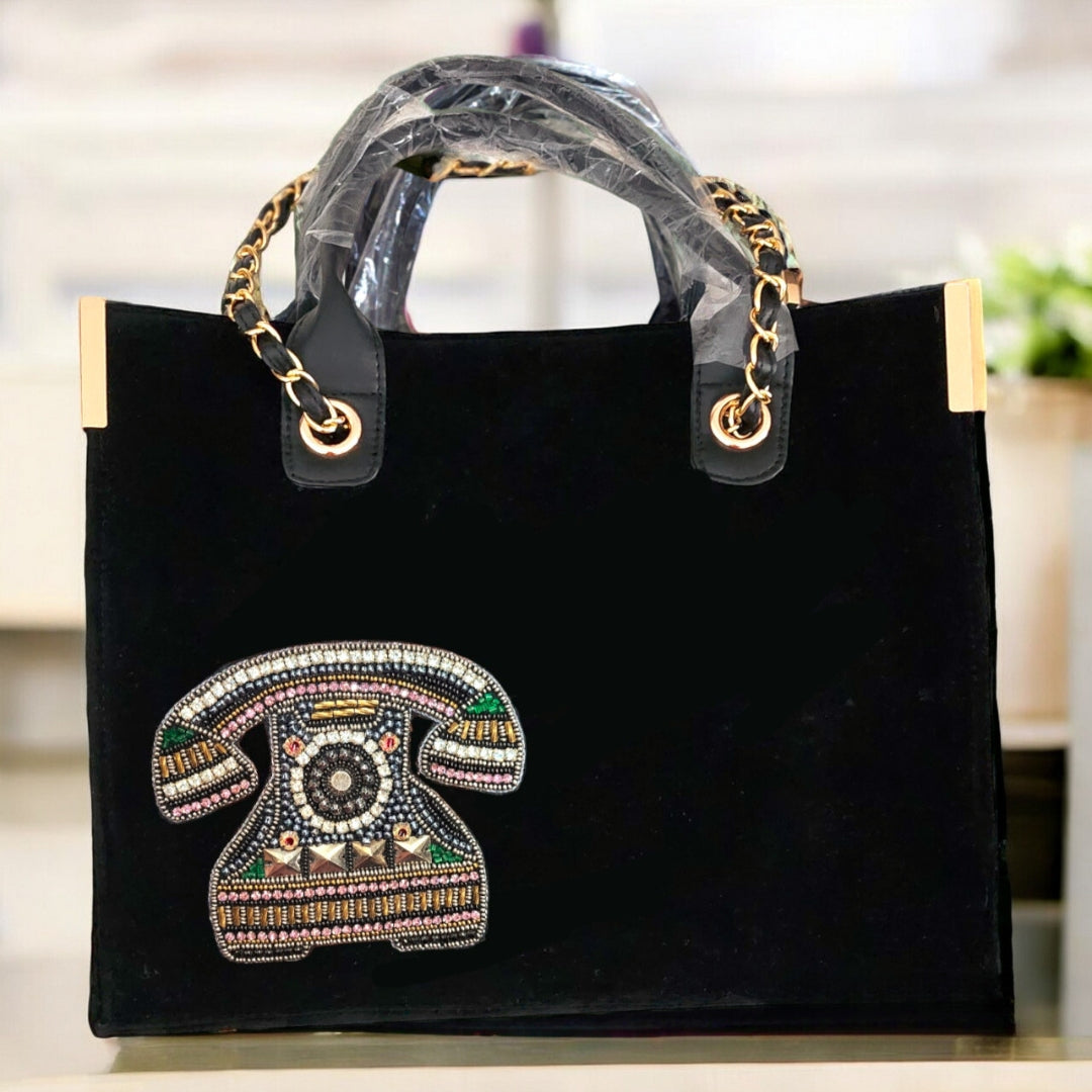 Nivel Customized Name and Patch Tote Bag for Women