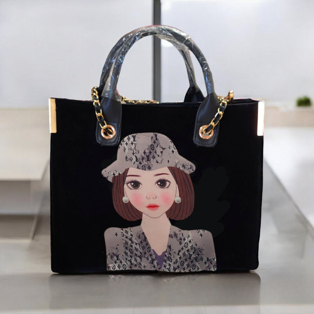 Nivel Customized Name and Patch Tote Bag for Women