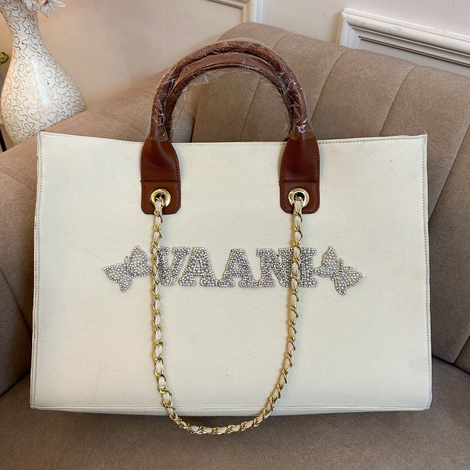 Nivel Offwhite Tote Without Stripe