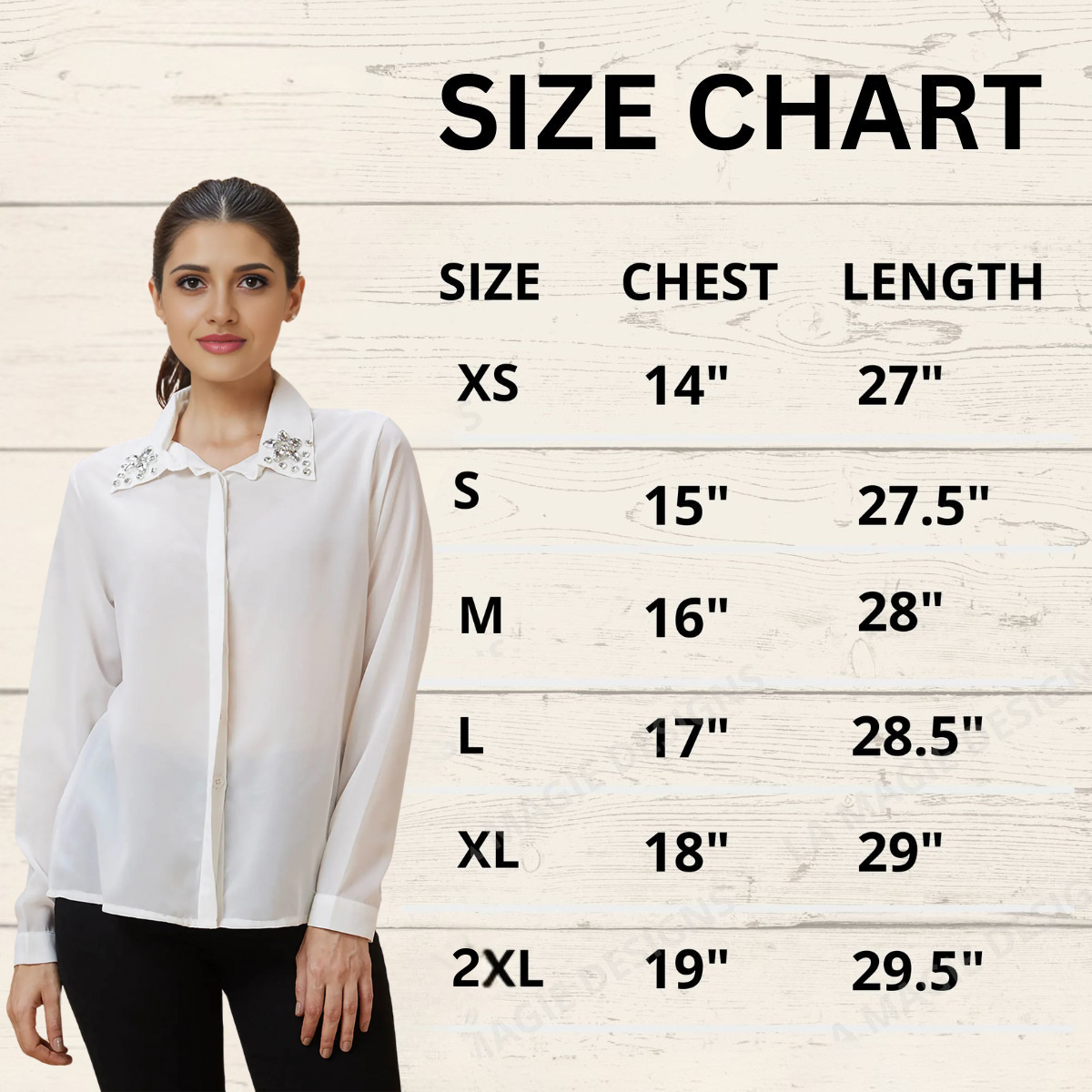 Women's Gold Paper Organza Butterfly Embellished Shirt