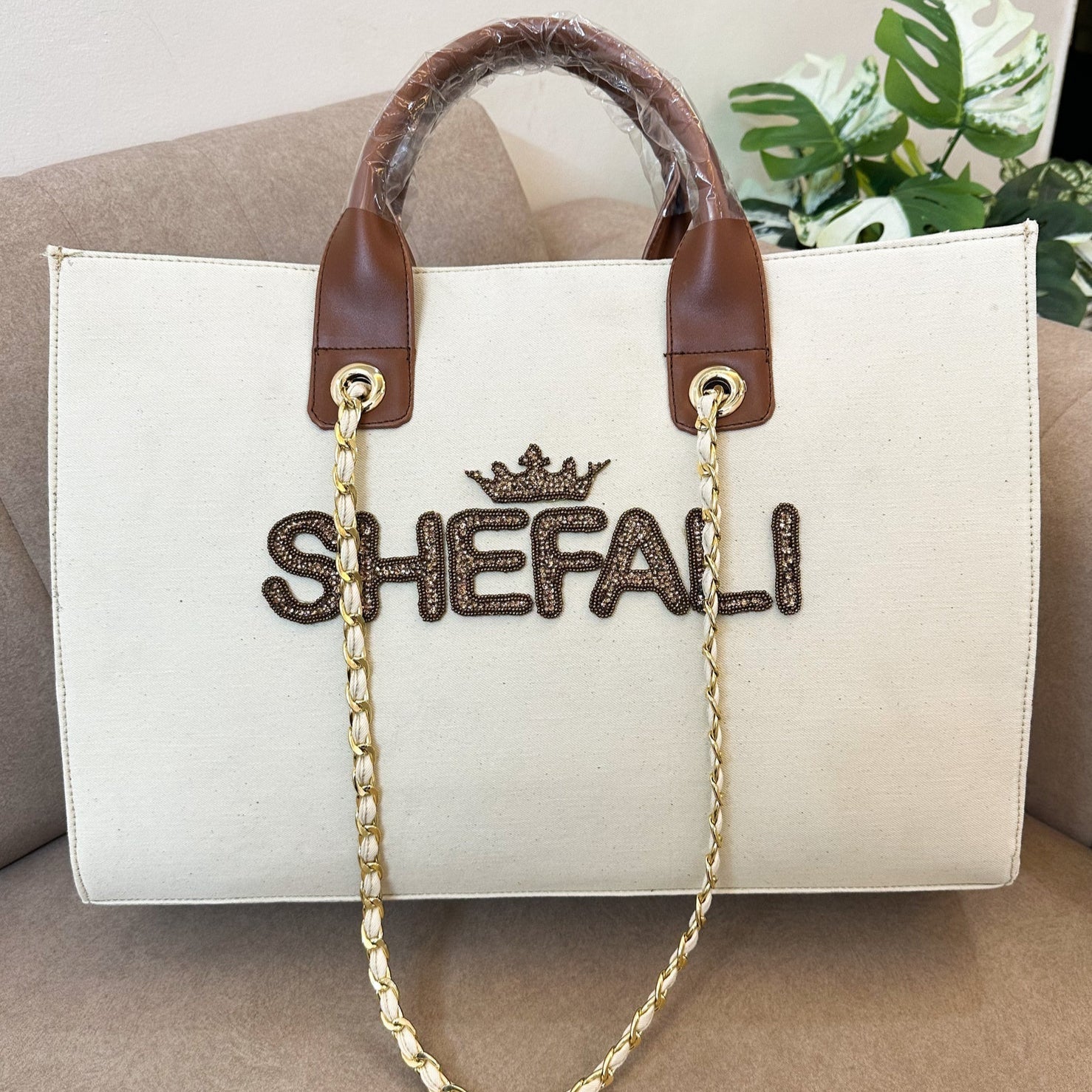 Nivel Offwhite Tote Without Stripe
