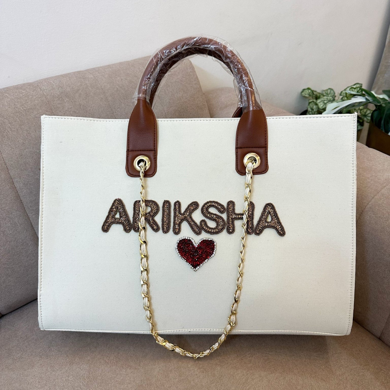 Nivel Offwhite Tote Without Stripe