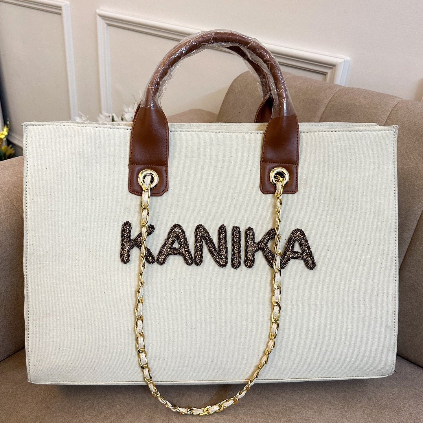 Nivel Offwhite Tote Without Stripe