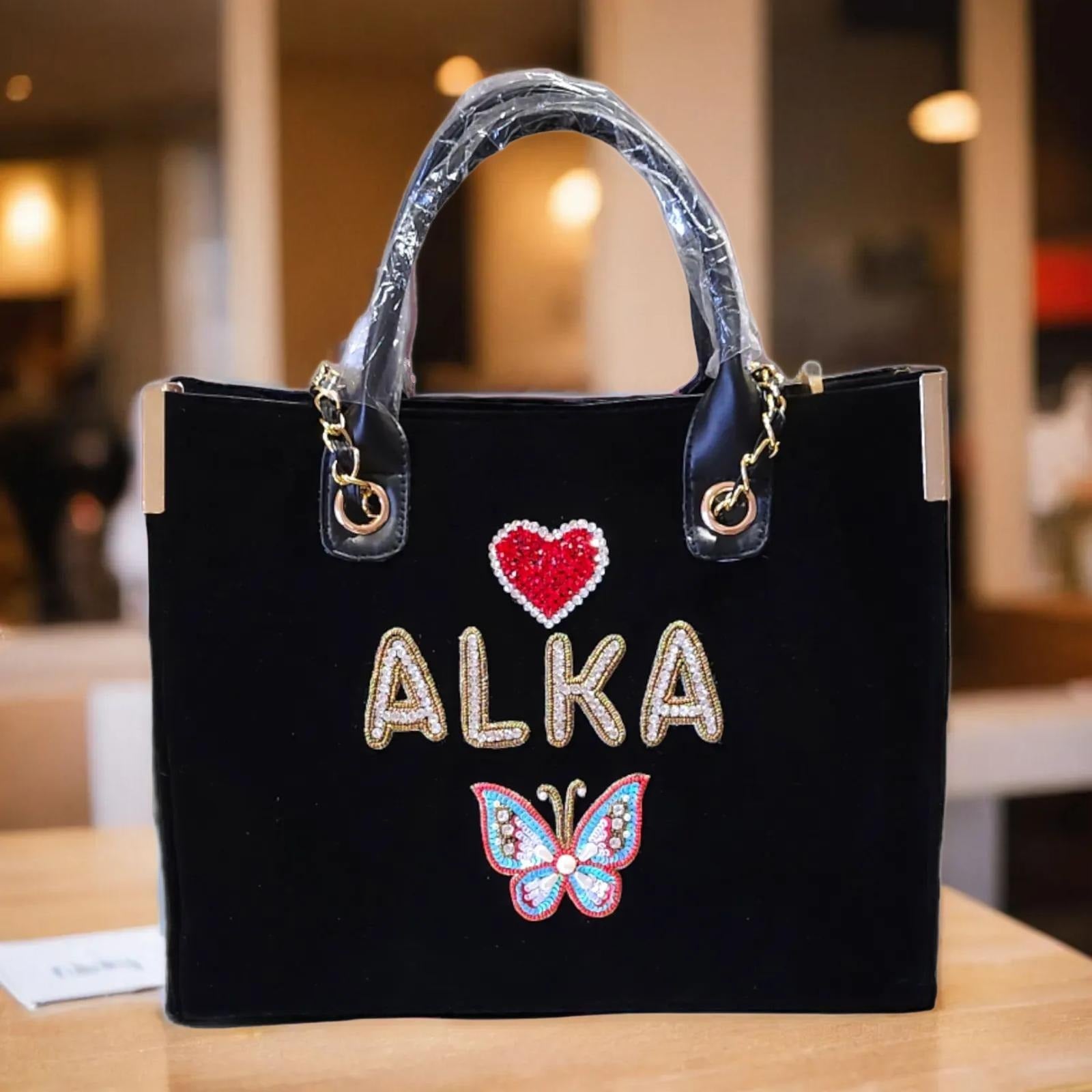 Nivel Premium Canvas Customise Tote Bags for women ( Black )
