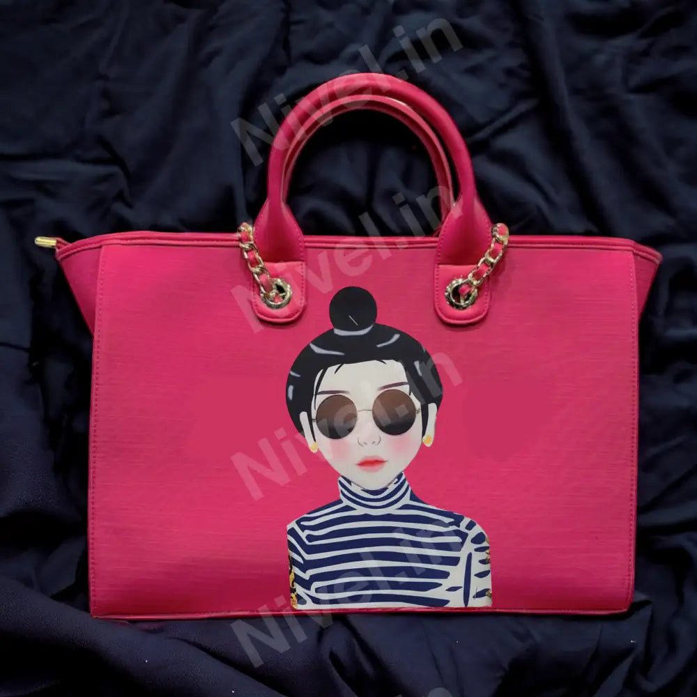 Nivel Customized Name And Patch Tote Bag For Women