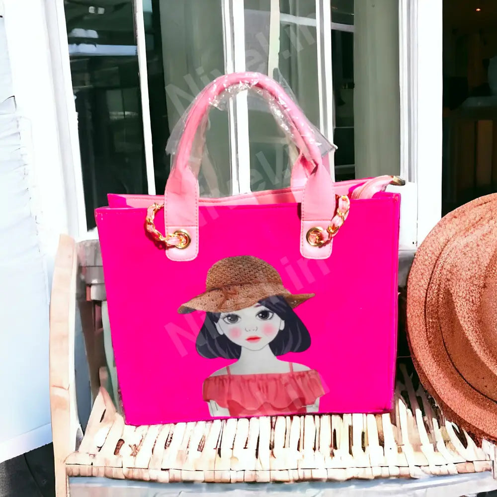 Nivel Customized Name And Patch Tote Bag For Women