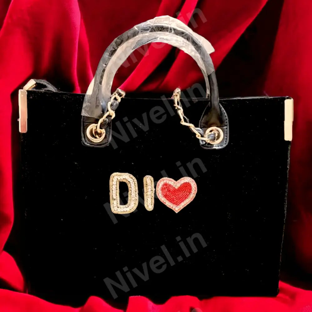 Nivel Premium Canvas Customised Tote Bag For Women (Black)