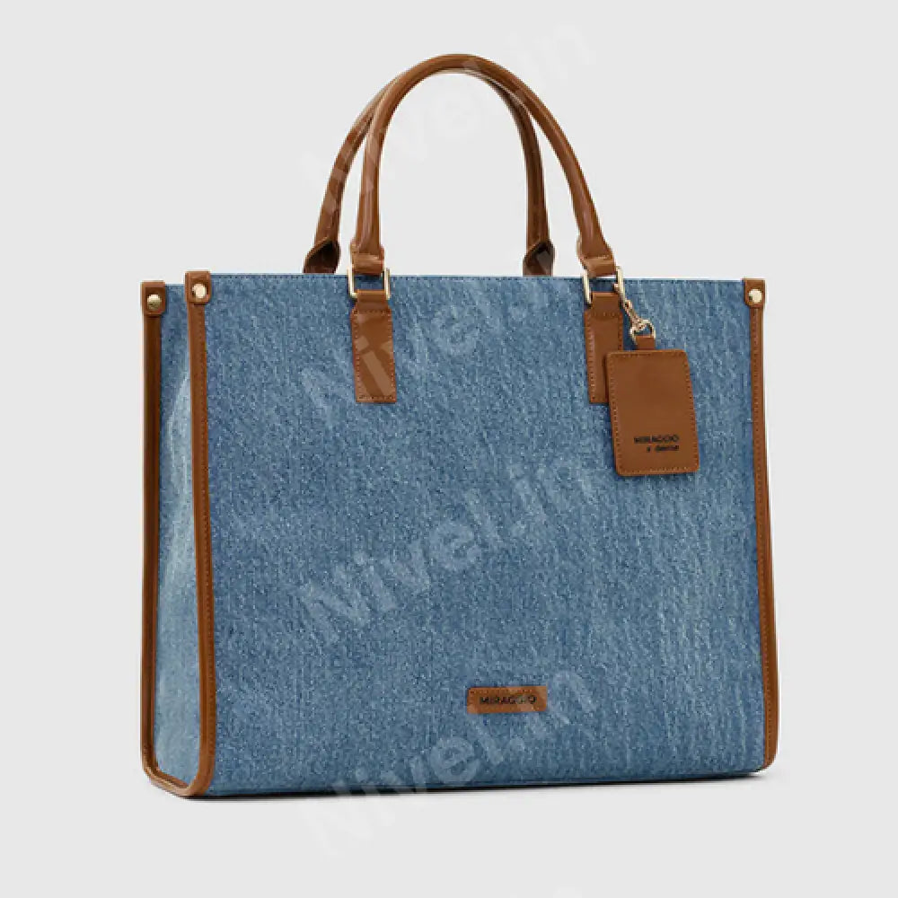 Nivel Navy Blue Canvas Totebag For Everyday Use